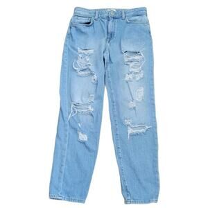 Forever 21 Light Wash Distressed Jeans Women's size 26